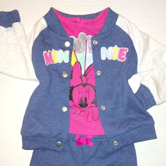 Absolutely Adorable DISNEY BABY☆MINNIE MOUSE☆Baby 3pc Jogger Jacket Set☆6-9mo. - Picture 15 of 16